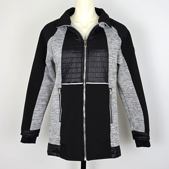 Zane Tyler Jackets & Blazers - TZC Tyler Zane Collection Women's Black Heathered Grey Full Zip Jacket Size S